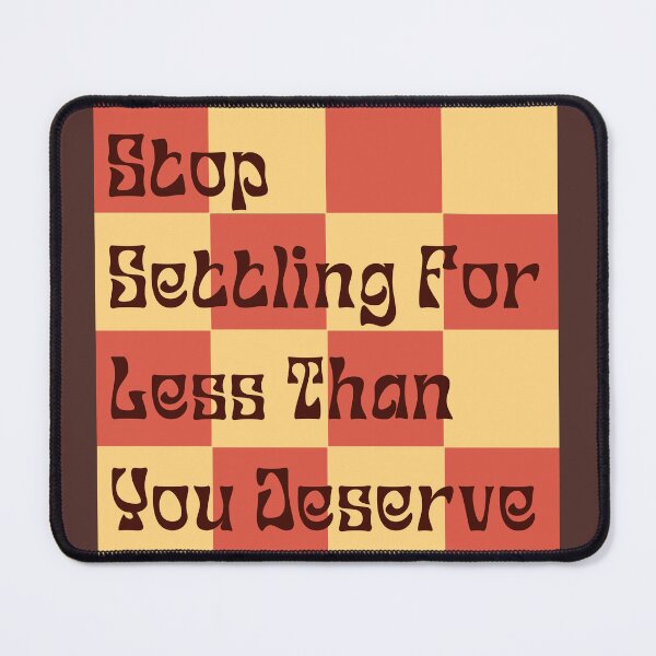 Item preview, Stop Settling For Less Retro Brown Orange designed and sold by Pink Ribbon.