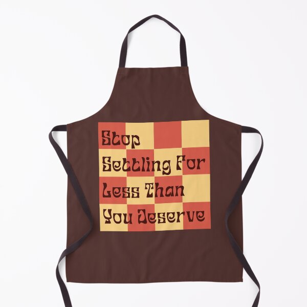 Item preview, Stop Settling For Less Retro Brown Orange designed and sold by Pink Ribbon.
