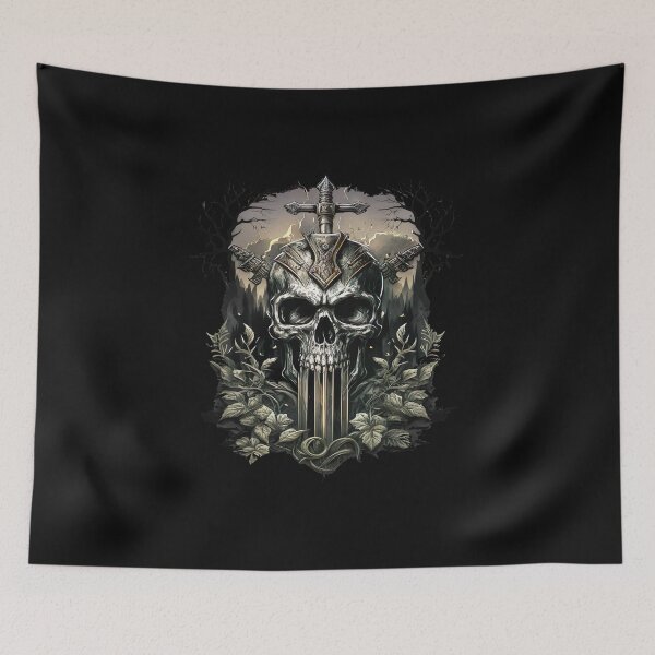Item preview, Warrior Skull designed and sold by SasukiMedia.