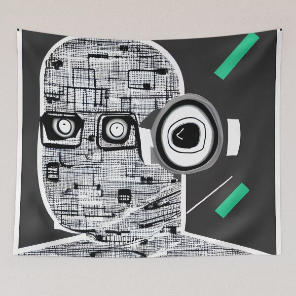 Item preview, Robot in the style of famous art. designed and sold by CRAFTER-MEDIA.