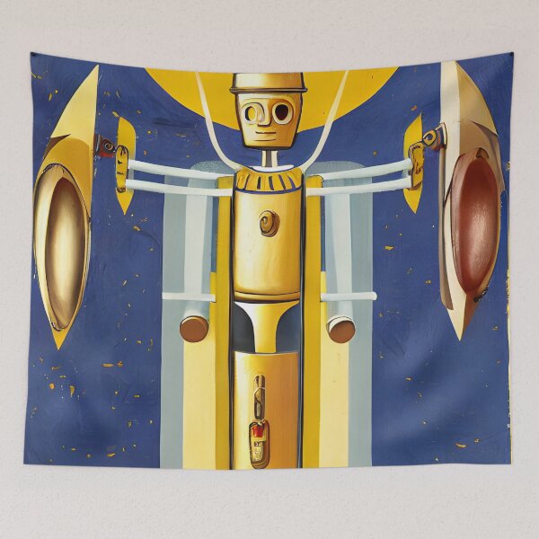 Aperçu de l'œuvre Robot dans le style de Fra Angelico créée et vendue par CRAFTER-MEDIA.