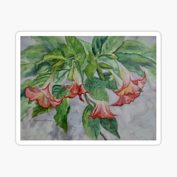 Trumpet Flower Sticker