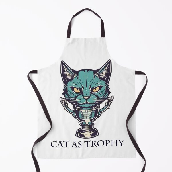 Item preview, Cat as a trophy pun - Catastrophy an edgy feline pun design designed and sold by avataraustin.