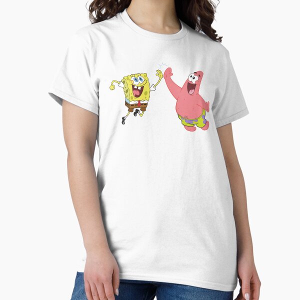 Vista previa del artículo con la obra «Bob Esponja Pantalones Cuadrados y Patricio Chocan Cinco», diseñado y vendido por FifthSun.