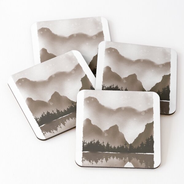 Item preview, Misty Mountains - Umber Peaks designed and sold by by-lauren.