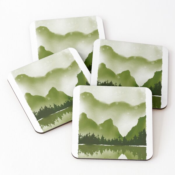 Item preview, Misty Mountains - Chartreuse Massifs designed and sold by by-lauren.