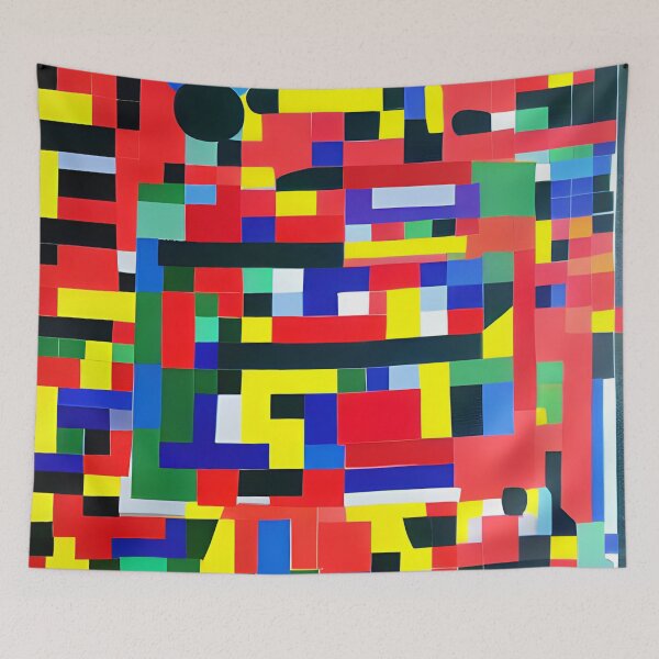 Aperçu de l'œuvre Des robots à la manière de Sol LeWitt créée et vendue par CRAFTER-MEDIA.