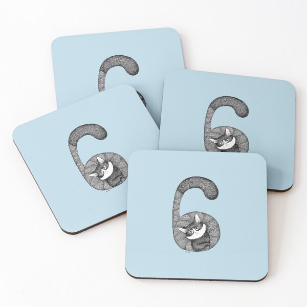 Item preview, Cat Alphabet: number 6 (six) designed and sold by gatteria.