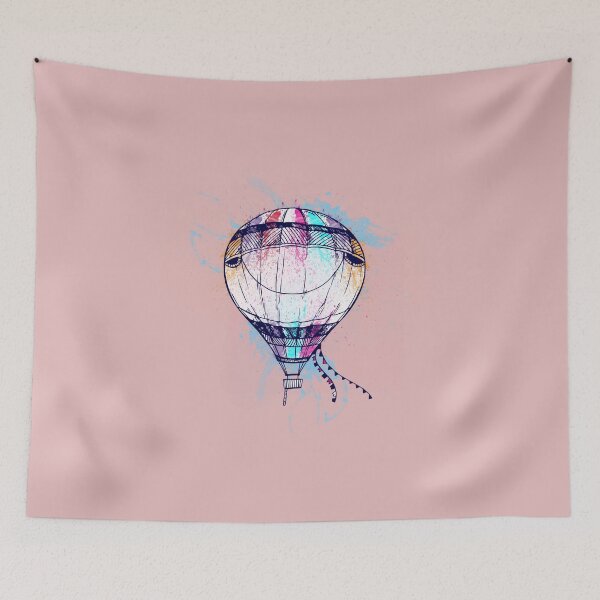 Item preview, Rainbow Dreams: A Vibrant Hot Air Balloon Adventure designed and sold by soulfulfaces.