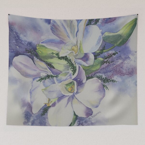 Item preview, White Orchids designed and sold by TrilliumArts.