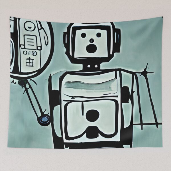 Item preview, Robot in the style of famous art. designed and sold by CRAFTER-MEDIA.