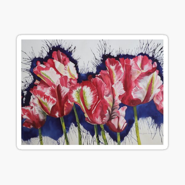Red White and Vander Blue Sticker