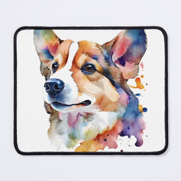 Item preview, Watercolor Pembroke Welsh Corgi Portrait designed and sold by kwillhoite.
