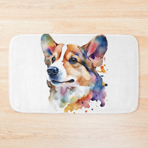 Item preview, Watercolor Pembroke Welsh Corgi Portrait designed and sold by kwillhoite.
