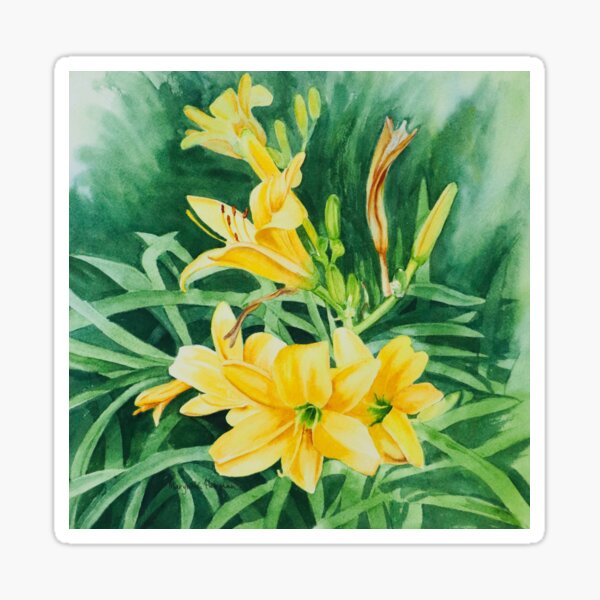 Sunny Day Lilies Sticker