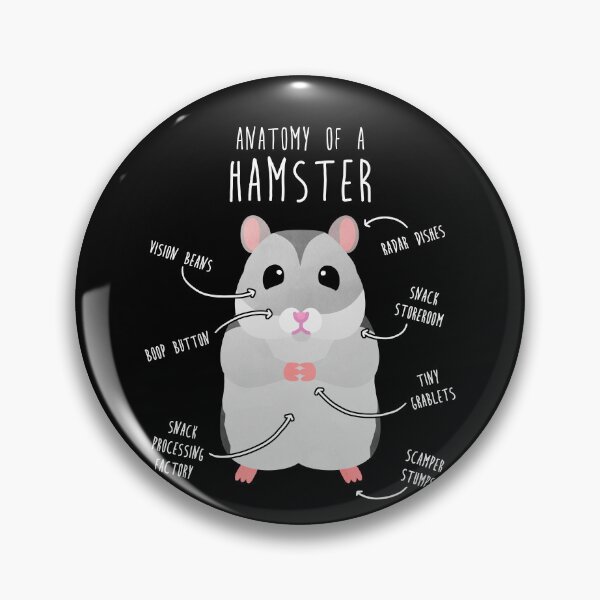 Item preview, Winter White Dwarf Hamster Anatomy designed and sold by Clara Hollins.