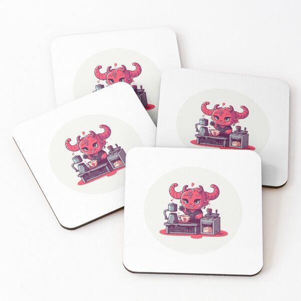Item preview, Cute Demon Barista designed and sold by Tragicoma.