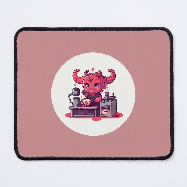 Item preview, Cute Demon Barista designed and sold by Tragicoma.