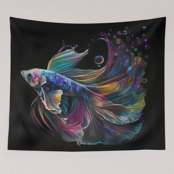 Item preview, Rainbow Betta fish designed and sold by BloodRubyz.