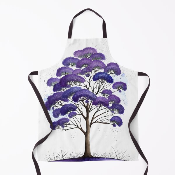 Item preview, Purple jacaranda tree whimsical watercolor painting designed and sold by RK - Shop.