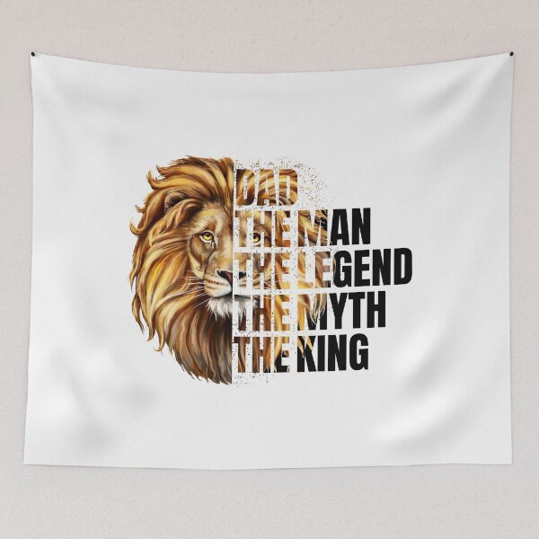 Item preview, Dad The Man The Legend The Myth The King _feat. Lion's head. designed and sold by javajossi.