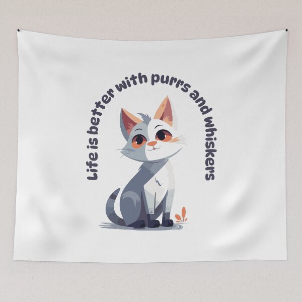 Item preview, Life is Better with Purrs and Whiskers designed and sold by semisoberme.