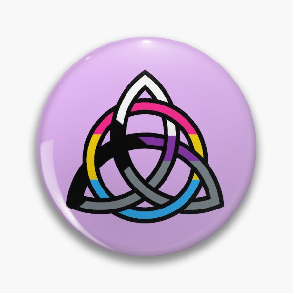 Item preview, Demi-Pansexual Triquetra designed and sold by Queer AF Warlock.