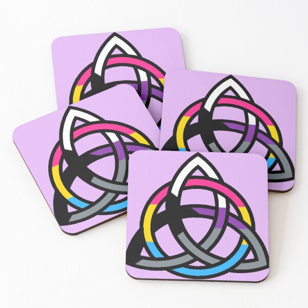 Item preview, Demi-Pansexual Triquetra designed and sold by QAF Warlock Patterns.