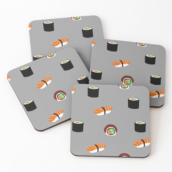 Item preview, Sushi Delight | Japanese cuisine, Drawn sushi, Sushi roll, Sashimi Japanese food Salmon roll Tuna roll Wasabi Soy sauce Chopsticks designed and sold by The Brooklyn Vibe.
