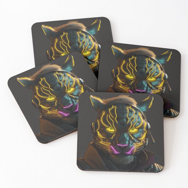 Item preview, Cyber Tiger Robot designed and sold by ArtisShops.