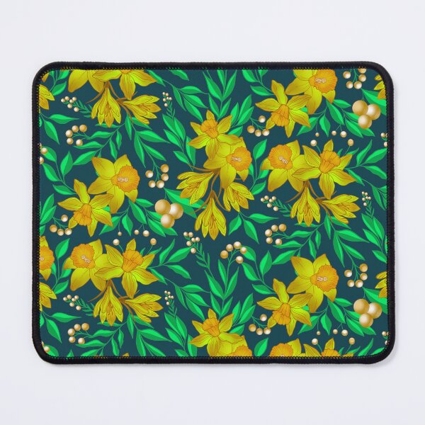Item preview, Yellow Daffodil Flower - Blue designed and sold by JaselviiStudio.