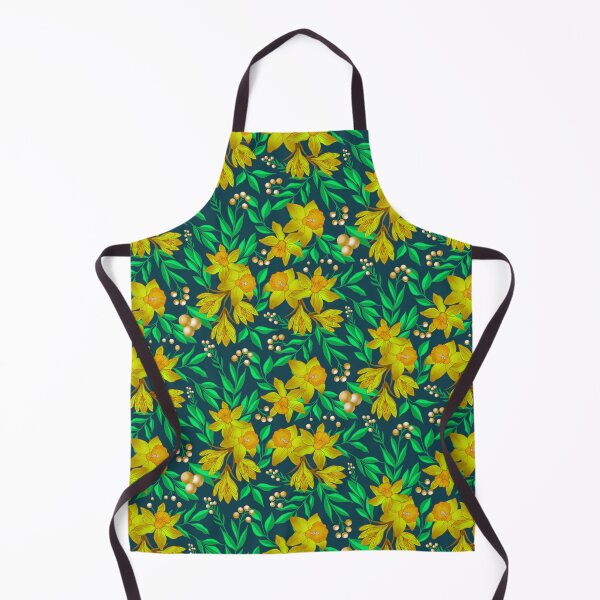 Item preview, Yellow Daffodil Flower - Blue designed and sold by JaselviiStudio.