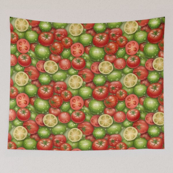 Item preview, Juicy Red and Green Tomates Galore designed and sold by CoolCrazyQuirky.