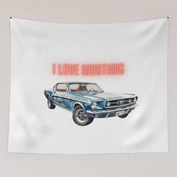 Item preview, I love Mustang car, aquarel retro design designed and sold by tonyram4219.