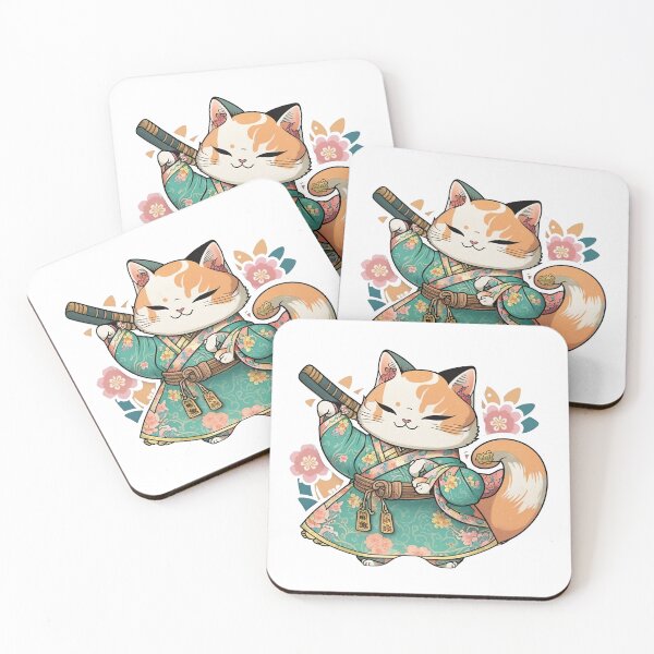 Item preview, Cat in Kimono designed and sold by Graphoteka.