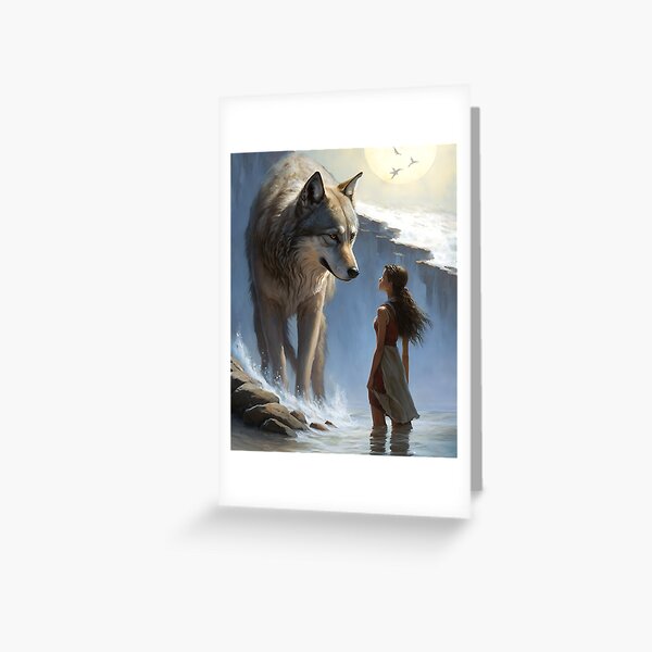 Item preview, Guardian of the Sea: The Wolf and the Woman designed and sold by wolfsavannah.