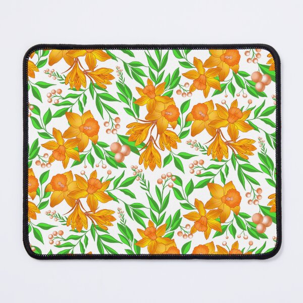 Item preview, Orange Daffodil Flower - White designed and sold by JaselviiStudio.