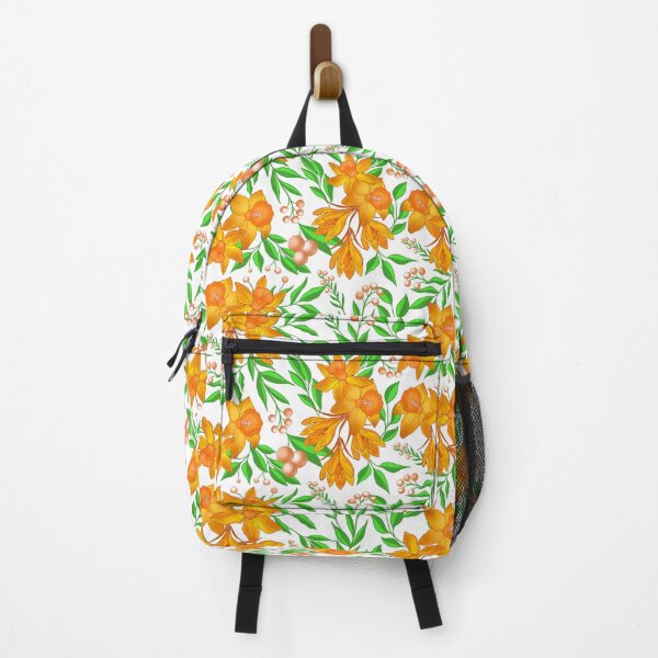 Item preview, Orange Daffodil Flower - White designed and sold by JaselviiStudio.