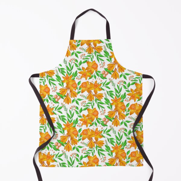 Item preview, Orange Daffodil Flower - White designed and sold by JaselviiStudio.