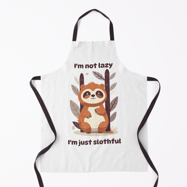 Item preview, I'm not lazy, I'm just slothful funny sloth lovers tshirt print designed and sold by semisoberme.