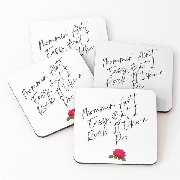 Item preview, Mommin’ ain’t easy  designed and sold by Faithline Studio.