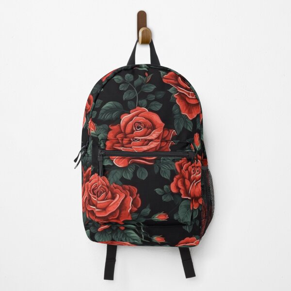 Item preview, Bold Red Roses on Black Background designed and sold by iPaint Airbrush Studio.