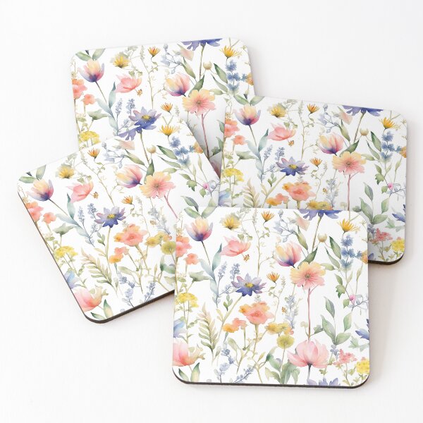 Item preview, Watercolor Wildflowers Pattern designed and sold by TheArtMage.