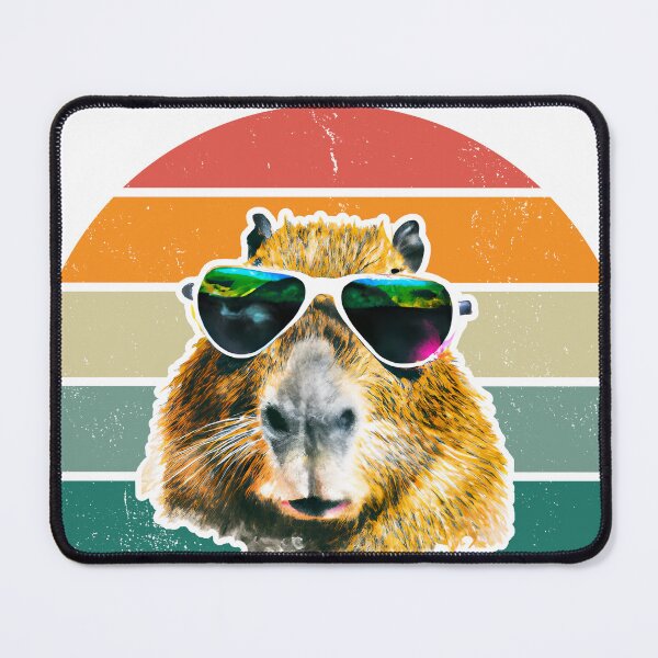 Item preview, Sunset cool Capybara designed and sold by WunderByCali.