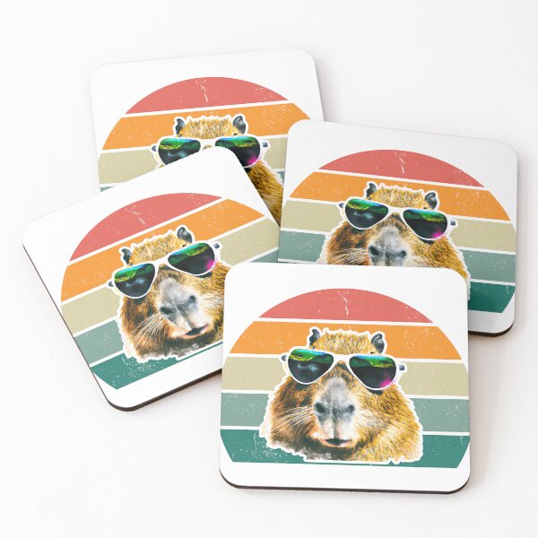 Item preview, Sunset cool Capybara designed and sold by WunderByCali.