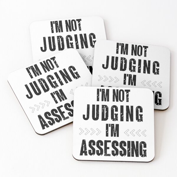 Item preview, I'm Not Judging I'm Assessing Funny Social Worker Essential T-Shirt Gift For Men and Women designed and sold by SaritasShop.