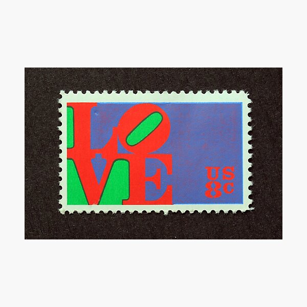 "1973 8¢ Love Postage Stamp" Photographic Print for Sale by