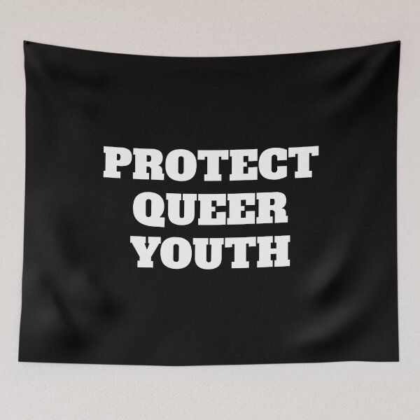 Aperçu de l'œuvre Protect Queer Youth LGBT pride créée et vendue par Inspirationmotivation.