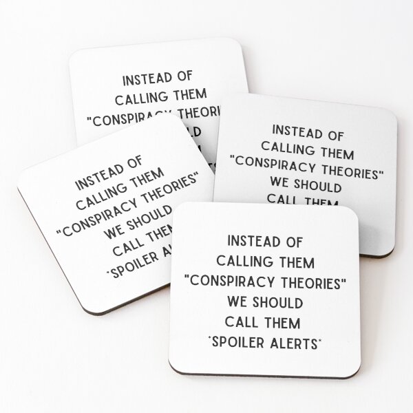 Item preview, Conspiracy Theories Or Spoiler Alerts designed and sold by adametzb.