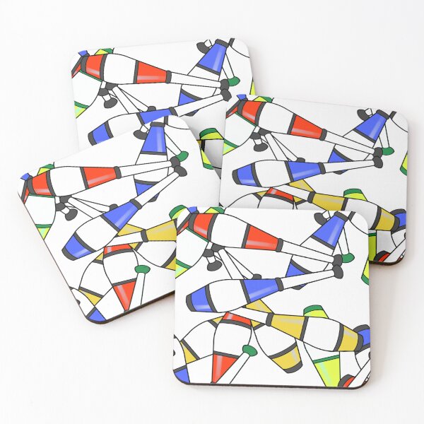 Item preview, Juggling clubs designed and sold by BumbleBearArtUK.